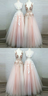 Pale Pink Tulle 2021 New Arrival Blush Pink Prom Dress  Occasion Party Dress GDC1179-Dolly Gown